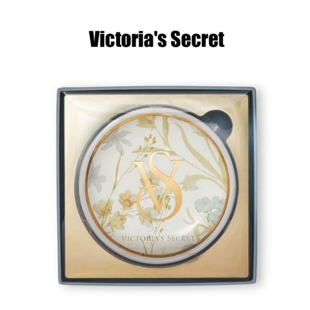 VS White Ivory Floral Bouquet Bridal Jewelry Holder Tray Dish Wedding Gift NEW